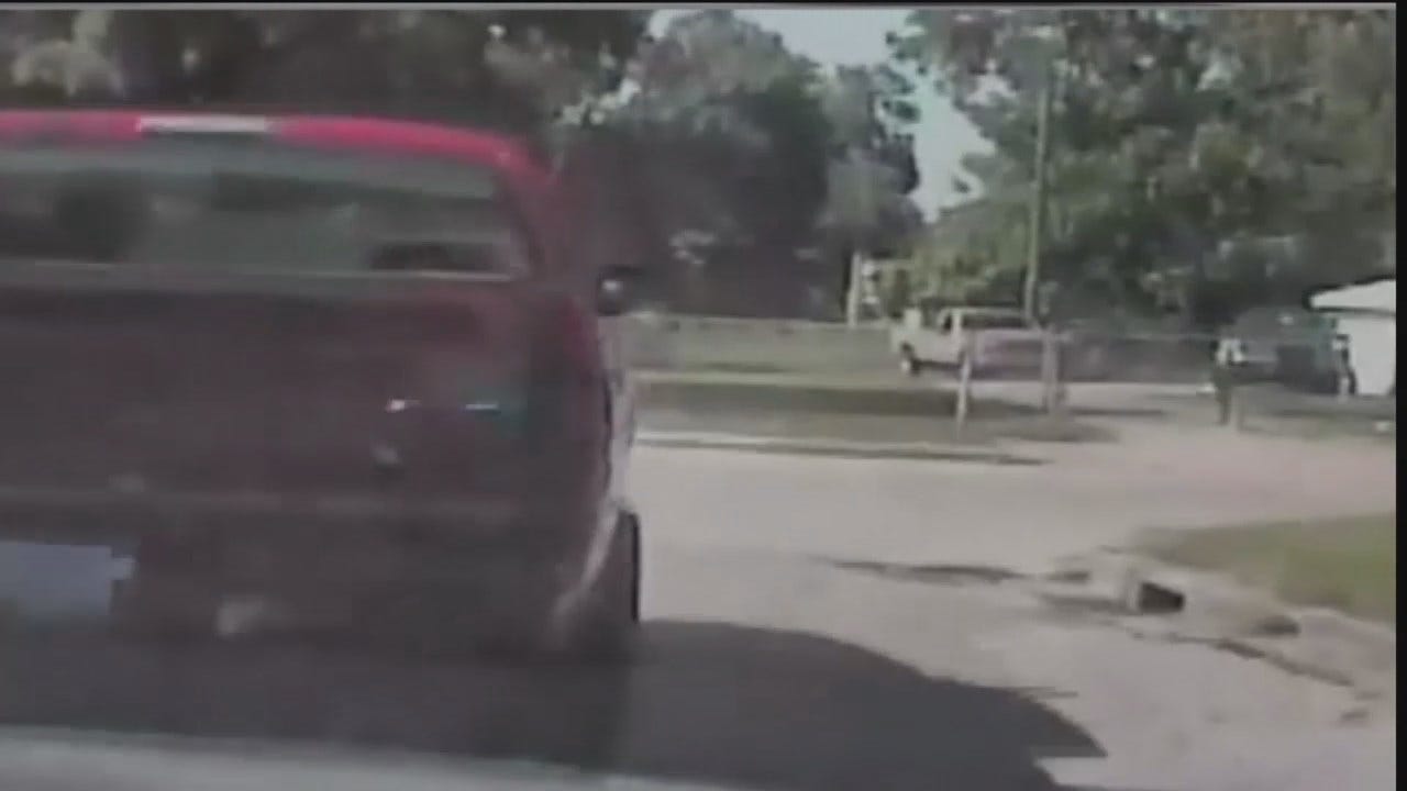 WEB EXTRA: Tulsa Police Release Dashcam Video Of Chase That Led To Fatal Shooting