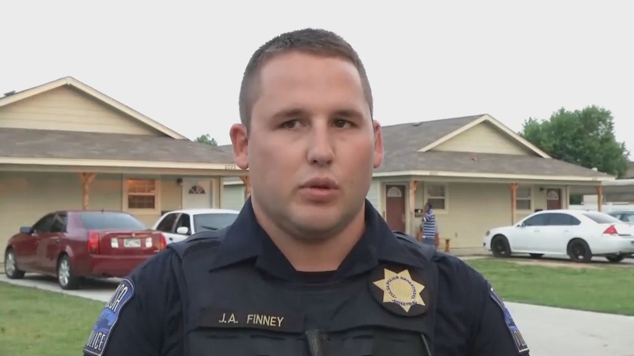 WEB EXTRA: Tulsa Police Officer Justin Finney Talks About Shots Fired Into Home