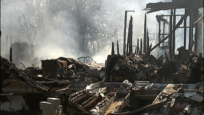 Turley Residents Sift Through The Ashes From Tuesday's Fire