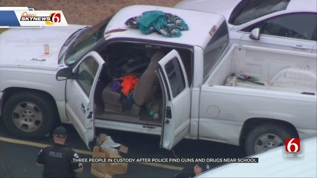 3 People In Custody After Suspicious Vehicle Stopped Near Jenks Freshman Academy