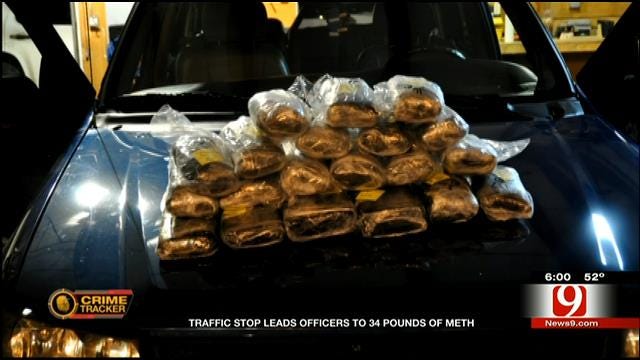 Pounds Of Meth Discovered During Traffic Stop, 4 Arrested
