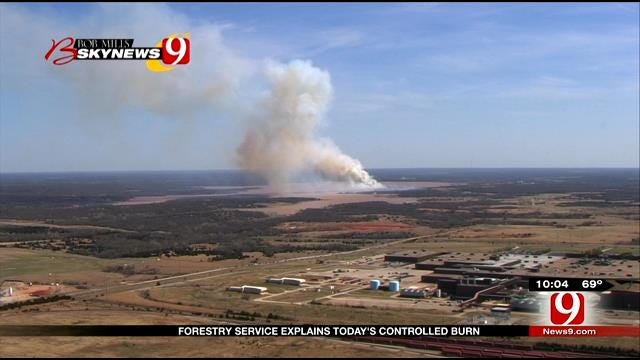 Forestry Service Explains Wednesday's Controlled Burn