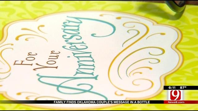 Family Finds Oklahoma Couple's Message In A Bottle