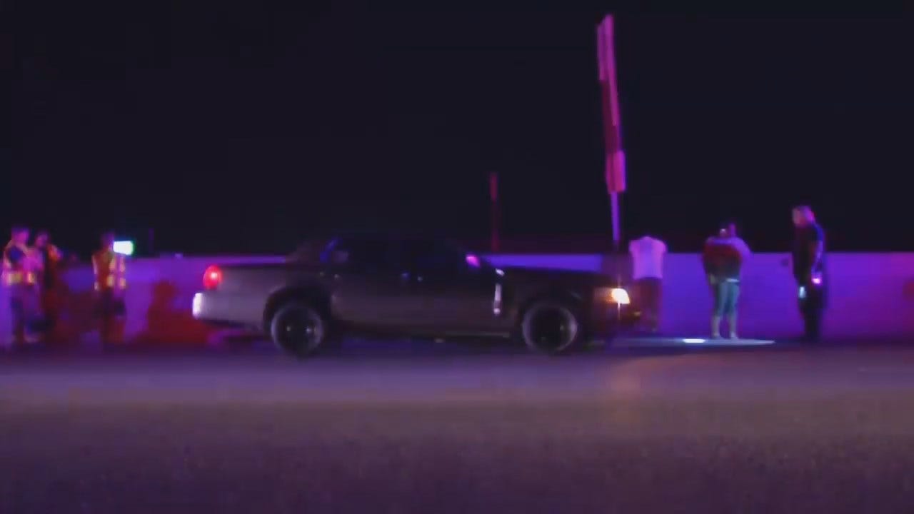 WEB EXTRA: Video Of Crash On Highway 169 North Of Tulsa