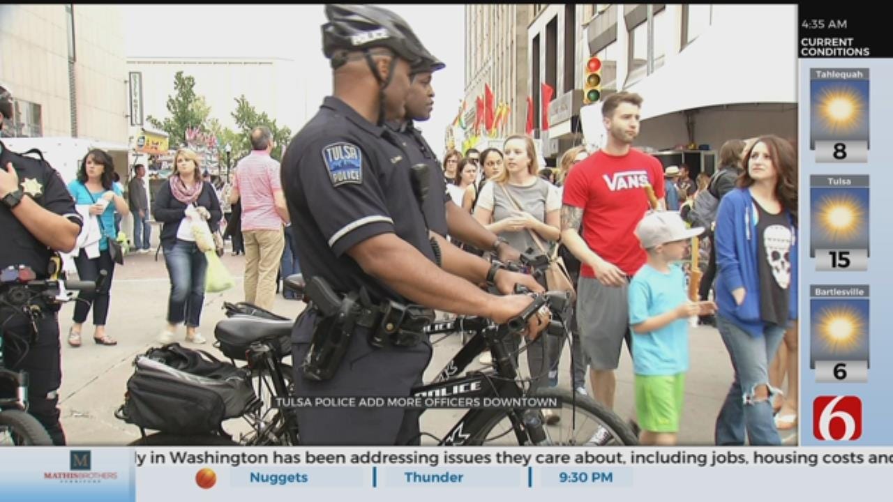 More Police To Patrol Downtown Tulsa