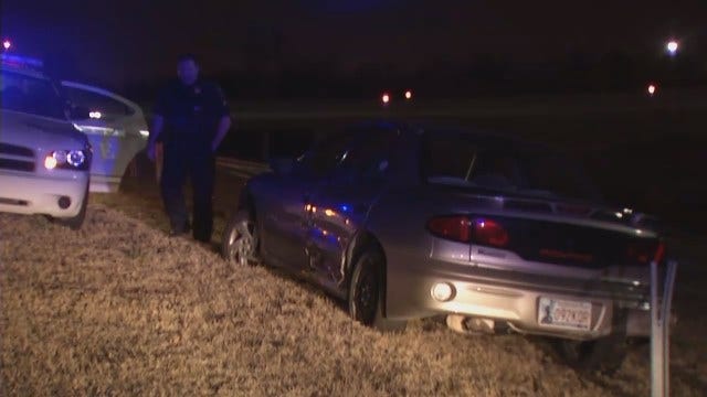 WEB EXTRA: Cable Barrier Catches Tulsa Car