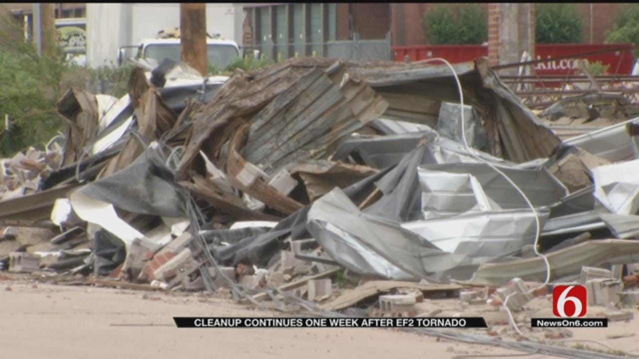 Tulsa Continues Cleanup One Week After EF2 Tornado
