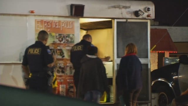 WEB EXTRA: Tulsa Police Investigate Taco Stand Armed Robbery