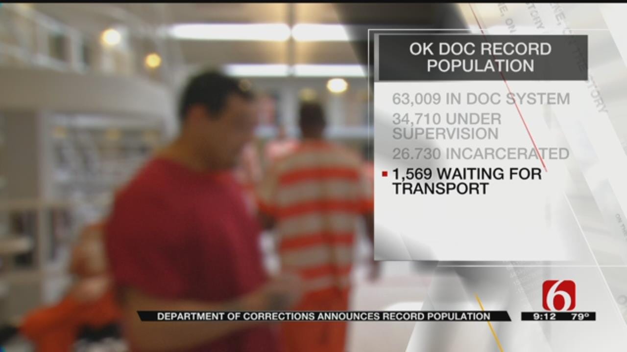 Oklahoma Department Of Corrections Announces Record Population