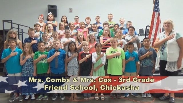 Mrs. Combs' and Mrs. Coxes 3rd Grade Class at Friends School in Chickasha