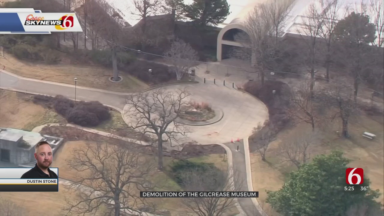 Crews Tear Down Gilcrease Museum In Steps Towards New Building