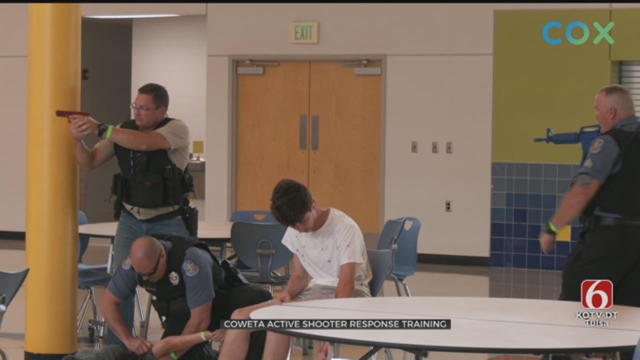 First Responders Hold Active Shooter Response Training At Coweta School