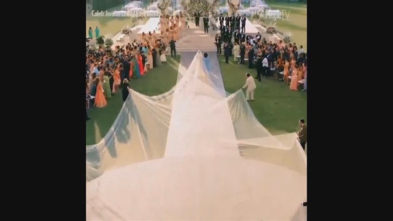 Actress Priyanka Chopra Walks Down The Aisle During Her Wedding To Singer Nick Jonas