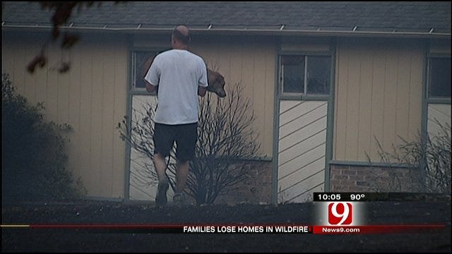 Families Lose Homes In Large Wildfire In Northeast OKC