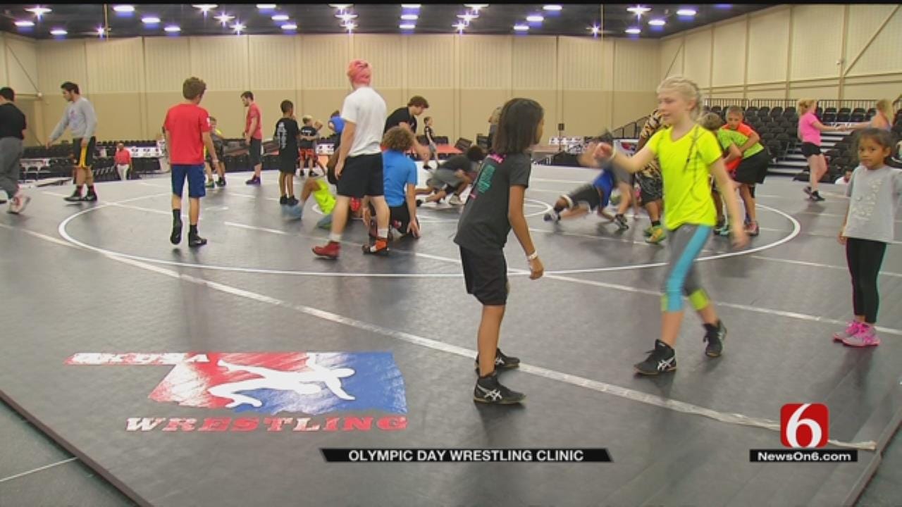Tulsa Youth Wrestlers Get A Lesson From Olympic Athletes