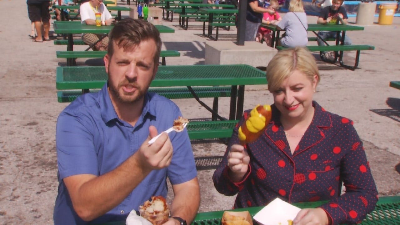 Amber & Brooks Eat Their Way Through The Tulsa State Fair