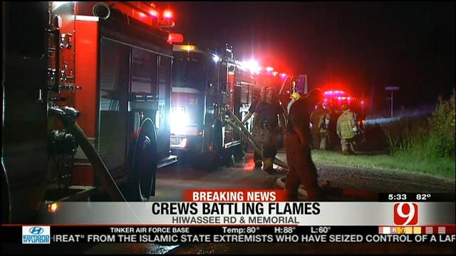 OKC Mobile Home Destroyed In Early Morning Fire