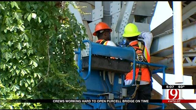Crews Working Hard To Open Purcell Bridge On Time