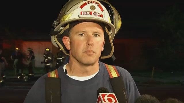 WEB EXTRA: Tulsa Fire District Chief Jeremy Moore Talks About Building Fire