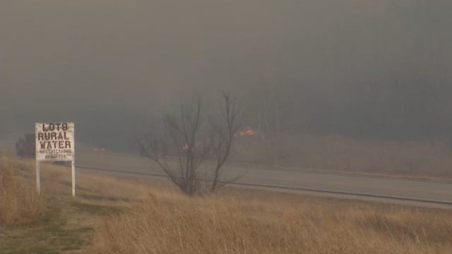 WEB EXTRA: Scenes From Osage County Grass Fire