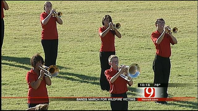 OK High School Bands Perform To Raise Money For Wildfire Victims