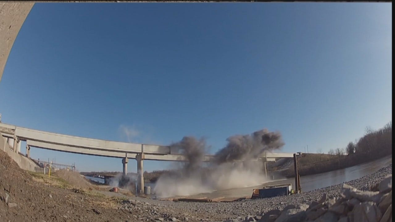ODOT Video Of Highway 412 Bridge Demolition