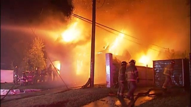 WEB EXTRA: Video From Scene Of West Tecumseh House Fire