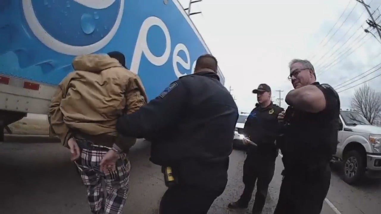WATCH: Tulsa Police Video Of Pepsi Truck Theft