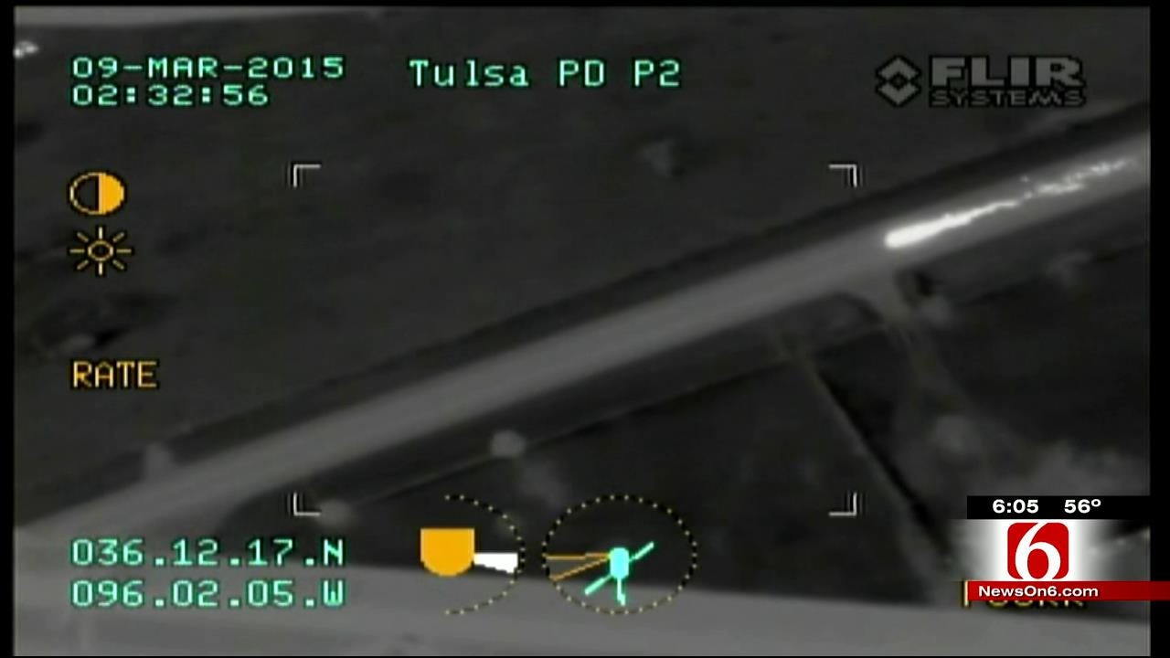 News On 6 Views Pursuit From Tulsa Police Helicopter