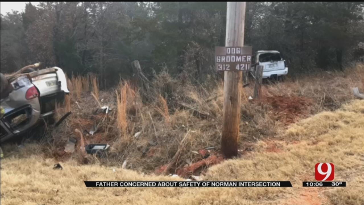 Crash Victim’s Father Concerned About Norman Intersection