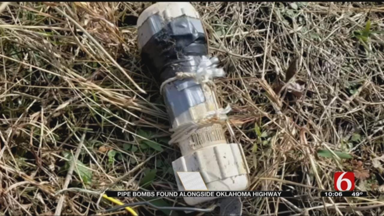 Two Pipe Bombs Found Beside Pushmataha County Highway