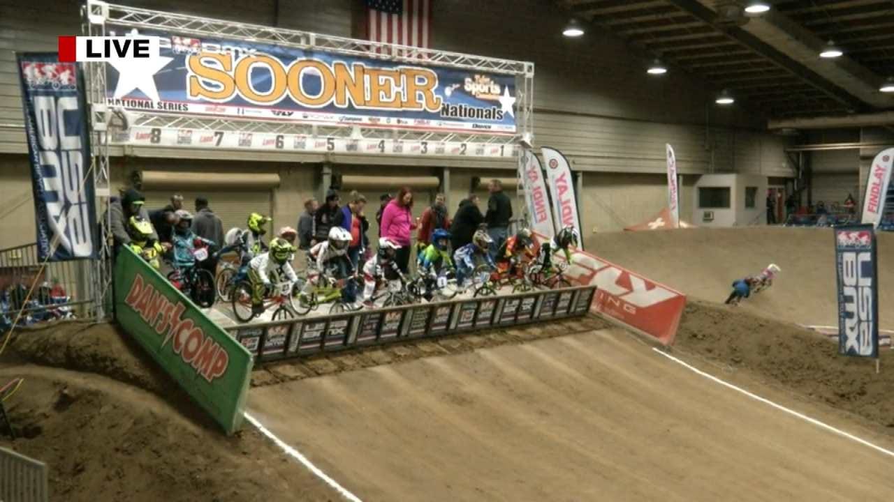 BMX Racers Compete At Tulsa Fairgrounds