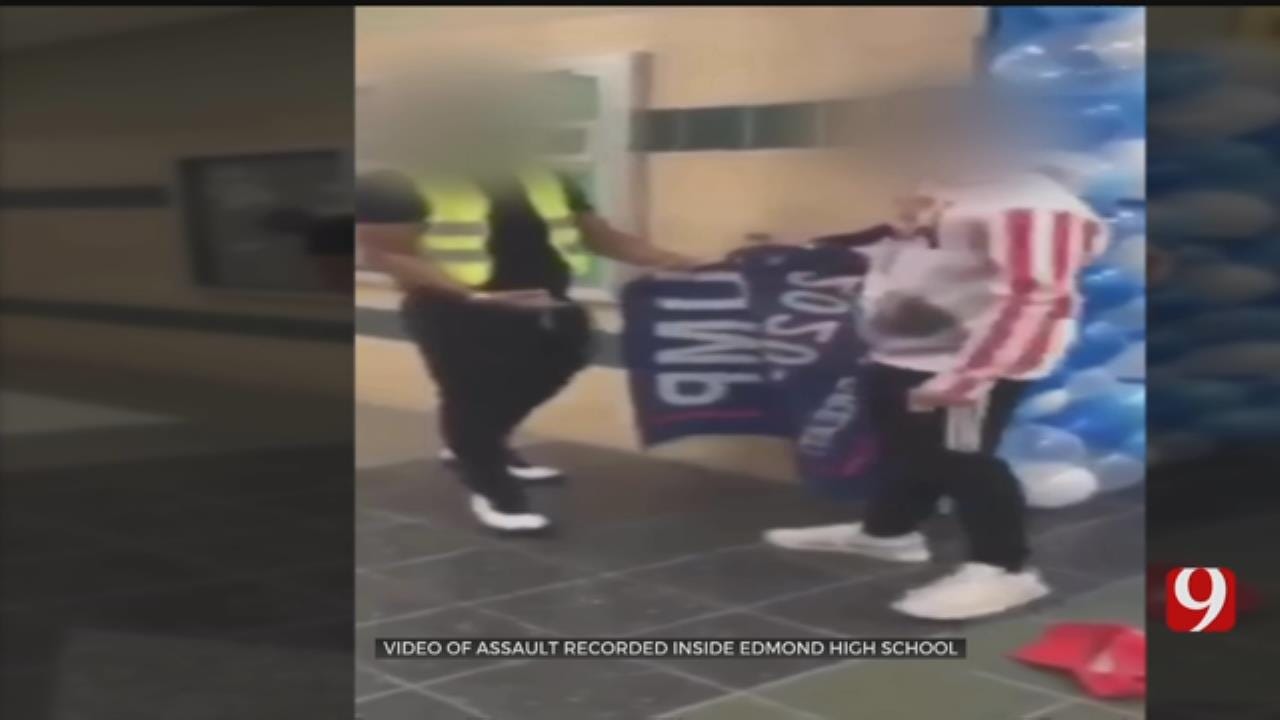 Edmond HS Students Clash Over Trump Hat And Flag; Video Of Assault Goes Viral
