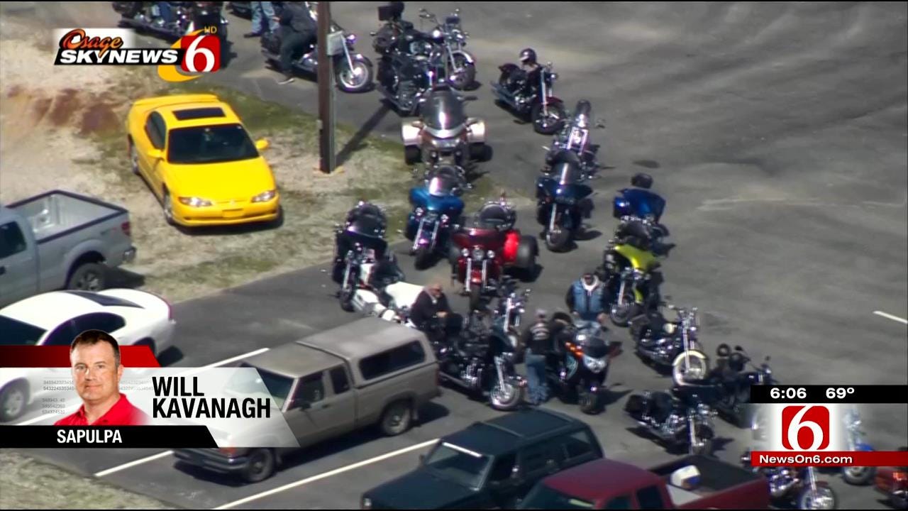 Osage SkyNews 6 HD Flies Over Tribute To Biker Killed In Crash