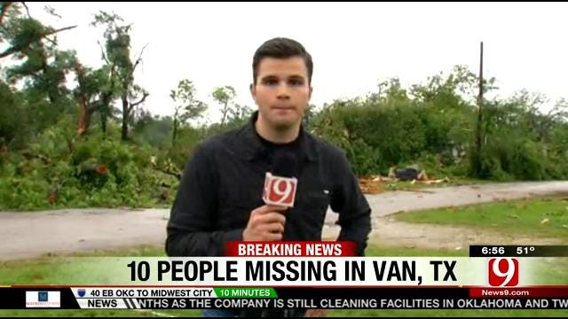 News 9's Justin Dougherty In Van, TX; Town Took Direct Hit By Tornado