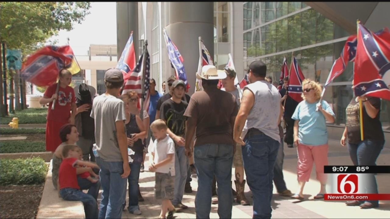 Rebel Flag Rally Held In Tulsa