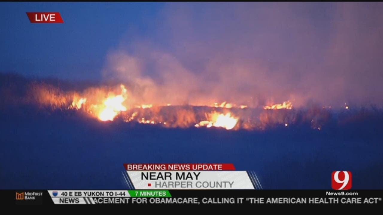Crews Continue To Fight NW OK Wildfires
