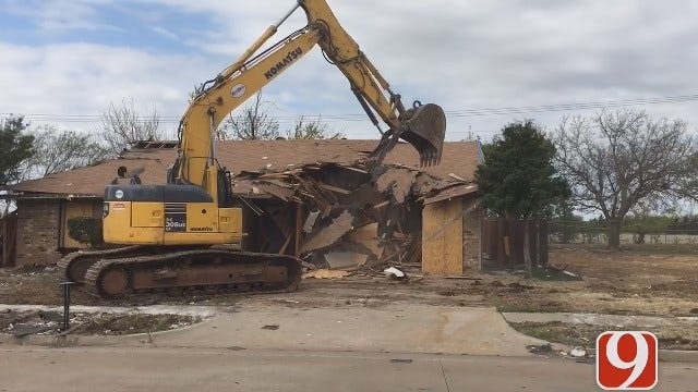 Demolition Crews Tear Down NW OKC Homes Damaged In Gas Explosion