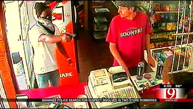 Shawnee Police Search For Suspect Involved In 2 Store Robberies