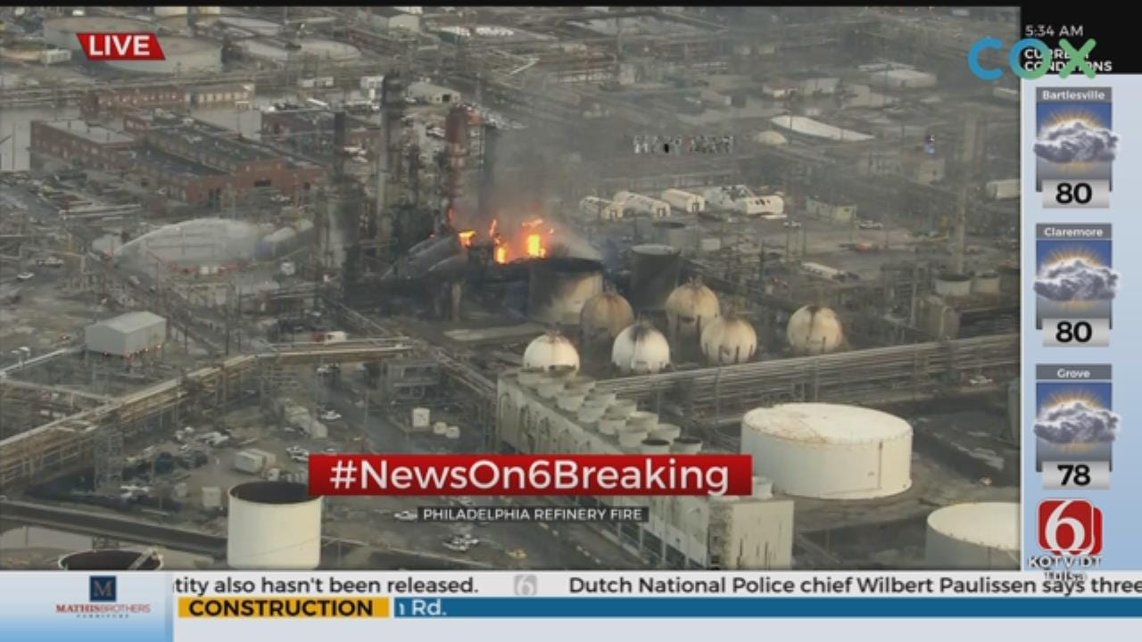 Explosion, Fire At Philadelphia Refinery