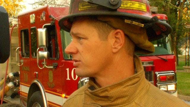 WEB EXTRA: Tulsa Fire Captain Spencer Yeager Talks About House Fire
