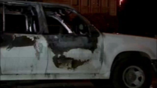 WEB EXTRA: Video From Scene Of Two Tulsa Car Fires Overnight