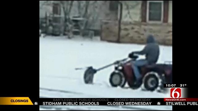 Pawhuska Man Uses Ingenuity To Make DIY Snowplow