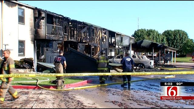 Tahlequah Fire Destroys Apartment Building