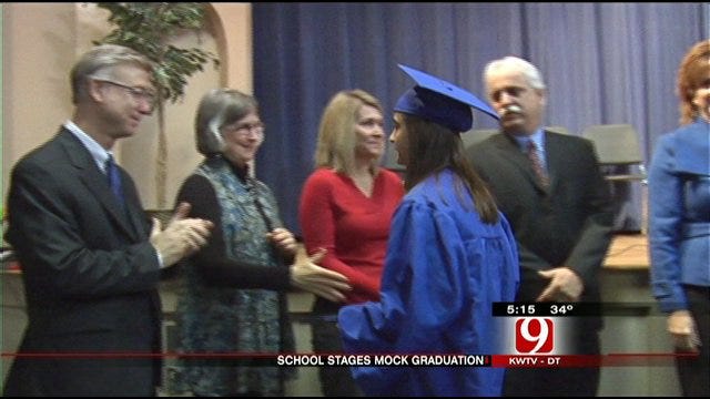 Seniors Hold Mock Graduation For Ailing Mom