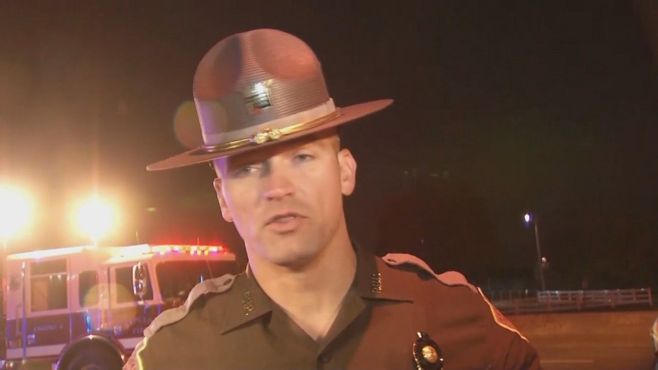 WEB EXTRA: Oklahoma Highway Patrol Trooper John Cotner Talks About Fire
