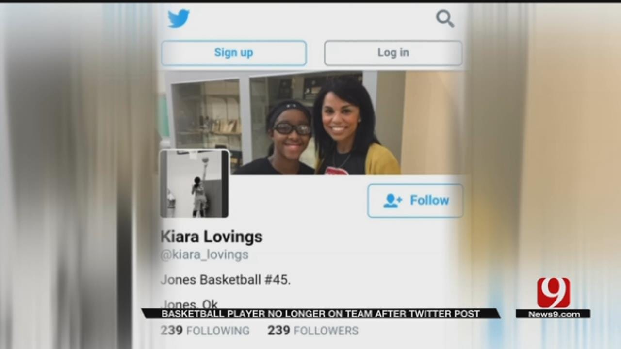 Jones Basketball Player No Longer On Team After Twitter Post