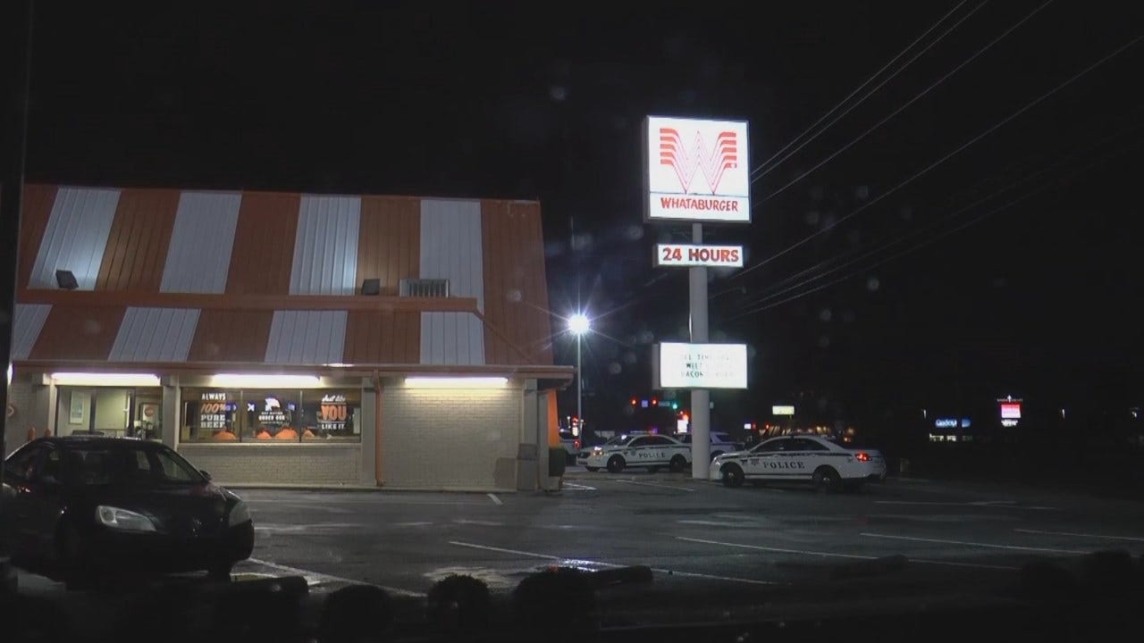 WEB EXTRA: Video From Scene Of Tulsa Whataburger Armed Robbery