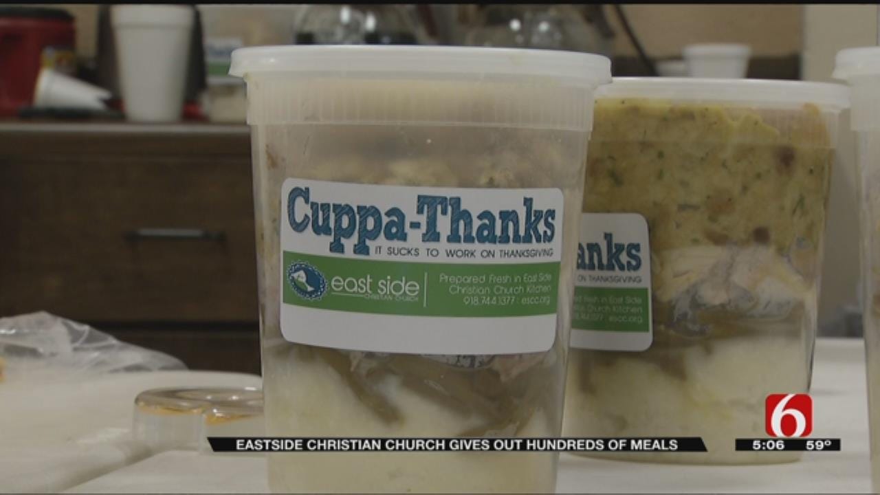 Tulsa Church Hands Out Thanksgiving In A Cup