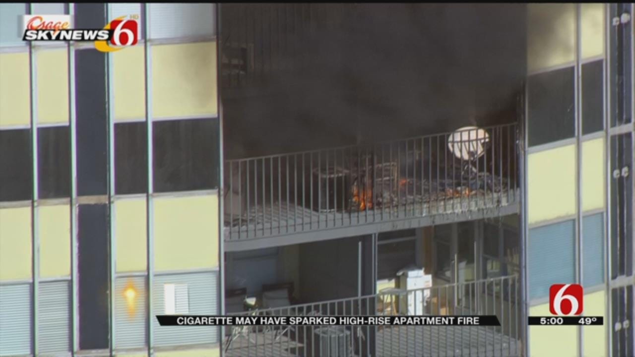 Fire Breaks Out At High-Rise Downtown Tulsa Apartment Complex